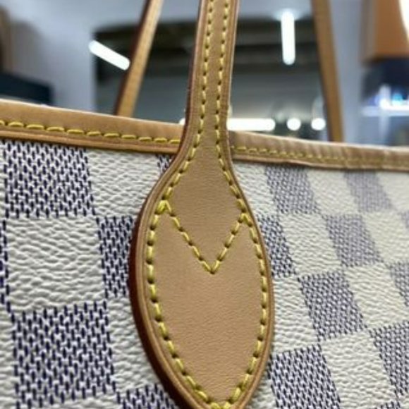 Louis Vuitton Damier Azur MM Rose Ballerine - Picture 14 of 16